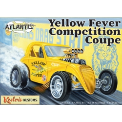 Model Plastikowy - ATLANTIS Models Samochód 1:25 Yellow Fever Dragster Keelers Kustoms - AMC13101